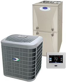 Carrier air conditioner and heater systems